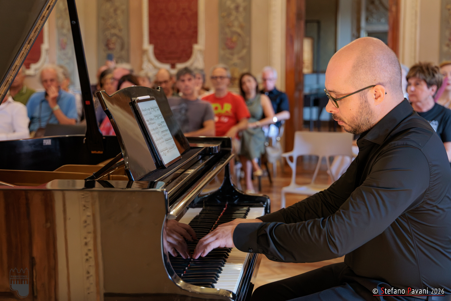 Angelo Morelato in concerto davanti al pubblico